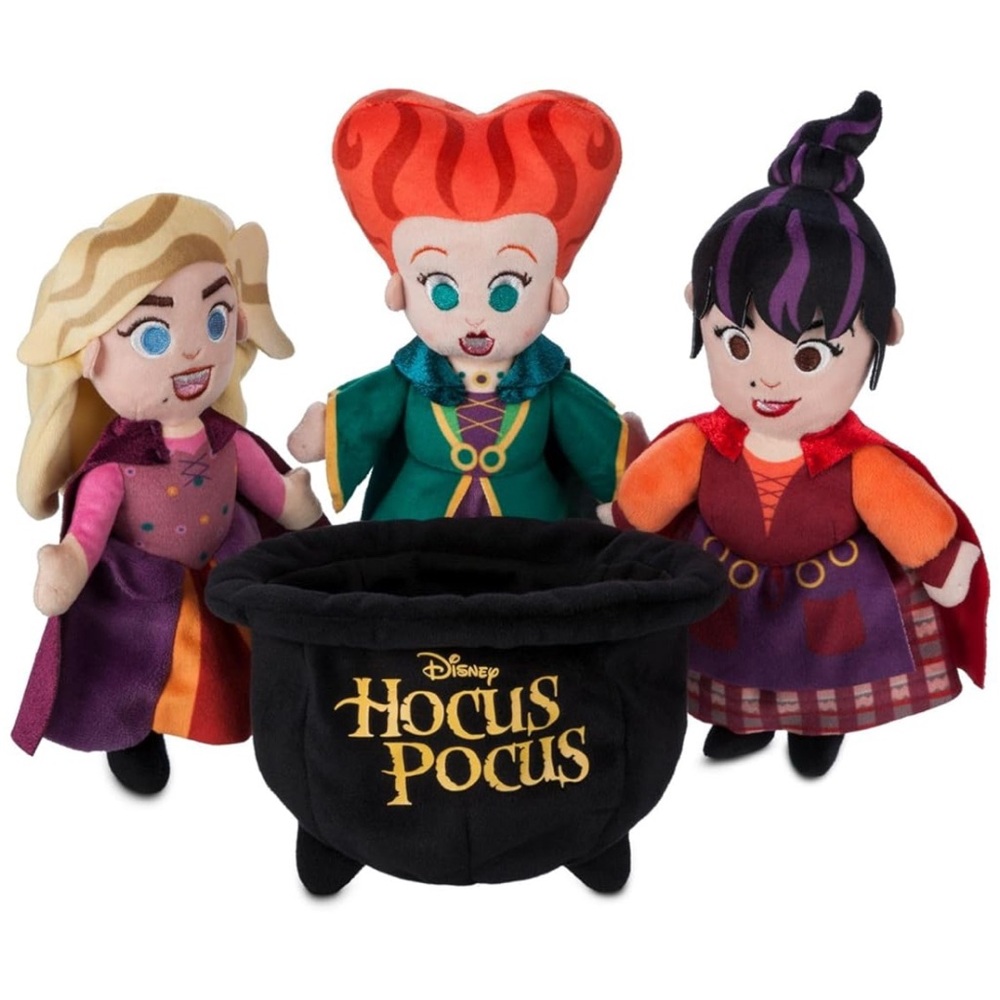 Disney Hocus Pocus Plush Trio - Red, Purple, Black